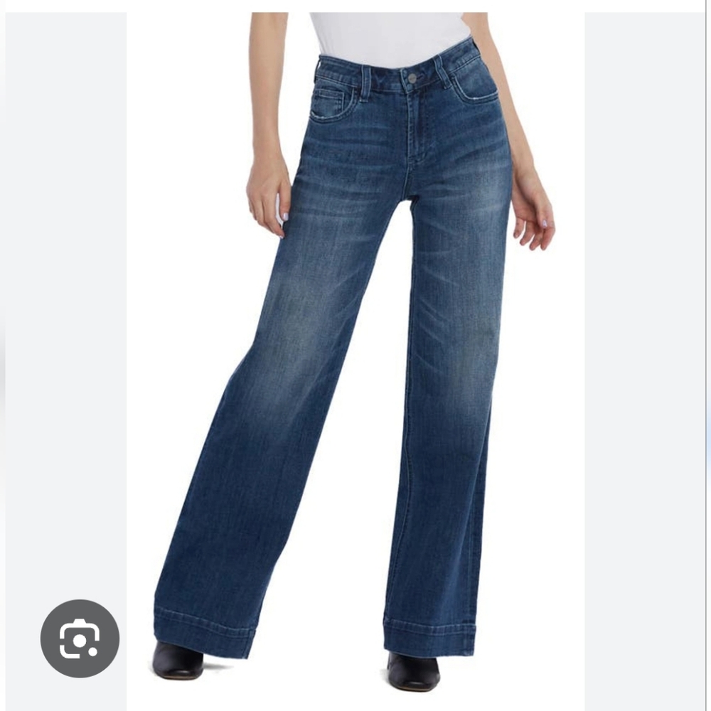Hint of Blu Love Wide-leg Jeans